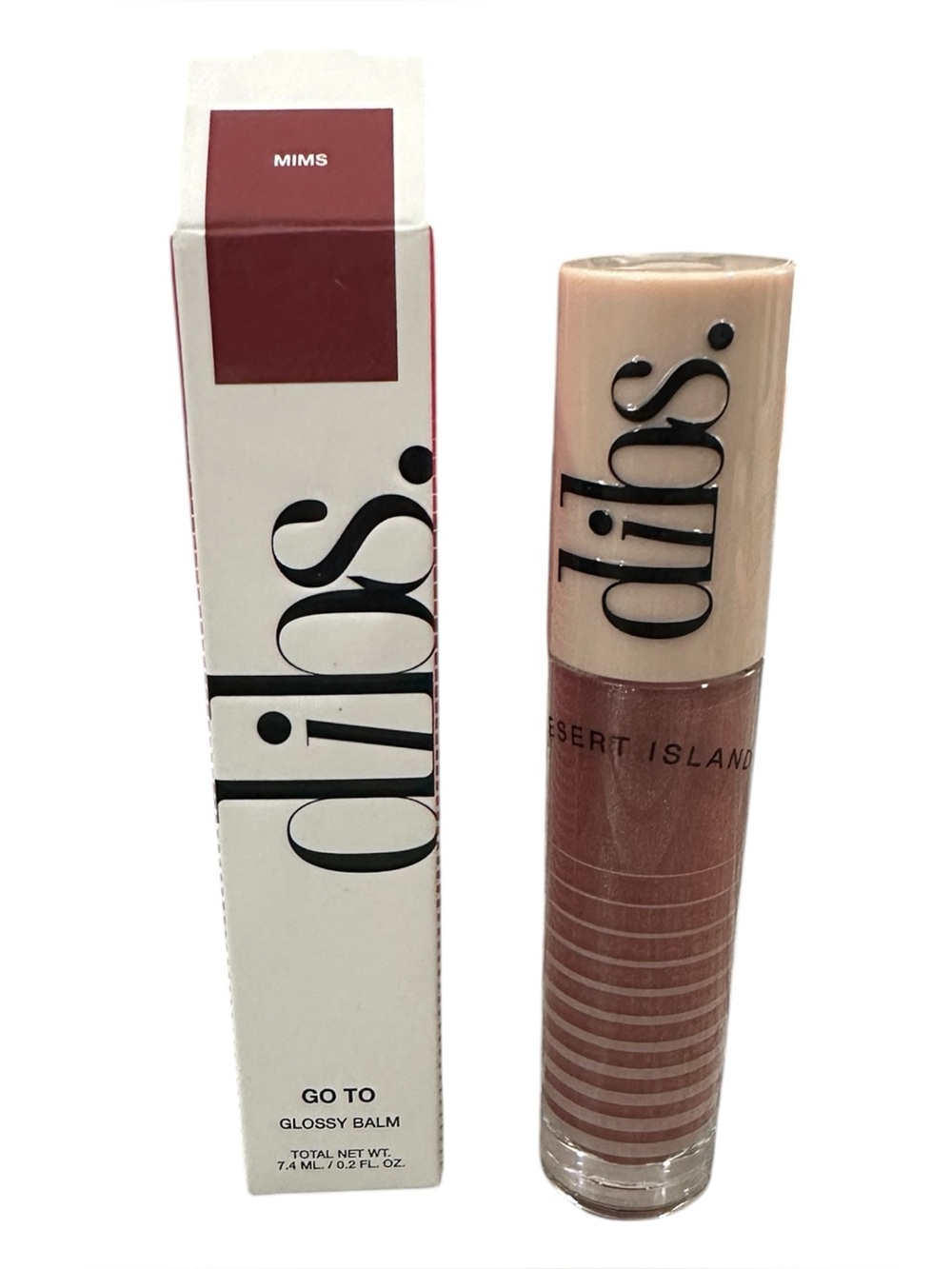DIBS Go To Glossy Balm in shade: MIMS Warm Mauve - Desert Island